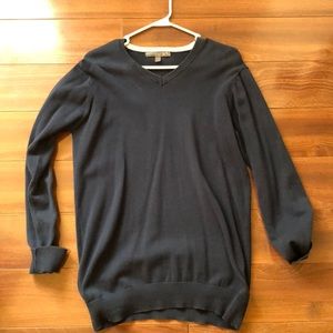 Men’s Navy Blue V Neck Sweater